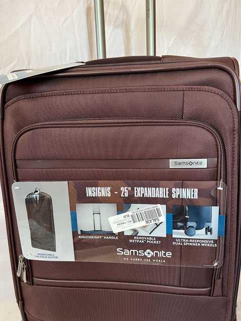 $580 Samsonite Insignis 16 25" Expandable Spinner Suitcase Luggage Red