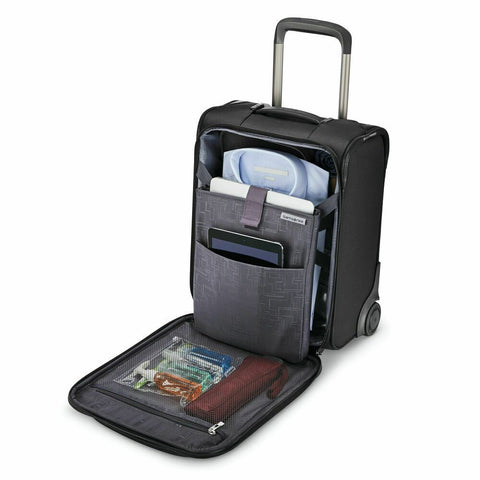 $480 New Samsonite Silhouette 16 Underseat Two Wheeled Carry On Black