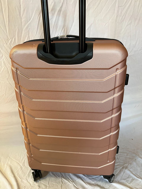 Travelers Club Madison Expandable Spinner Luggage Pink 28" Large Suitcase