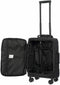 New Brics 21” Spinner w/Frame Suitcase Lightweight Soft Black Luggage Carry On