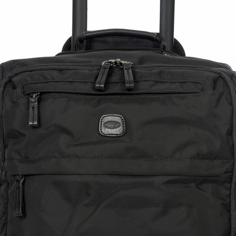 New Brics 21” Spinner w/Frame Suitcase Lightweight Soft Black Luggage Carry On