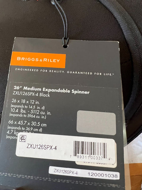 New Briggs & Riley ZDX 26" Medium Expandable Spinner Luggage Suitcase Check in
