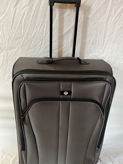 $340 Dockers Discover Soft-Side Luggage Gray Spinner Lightweight 25"