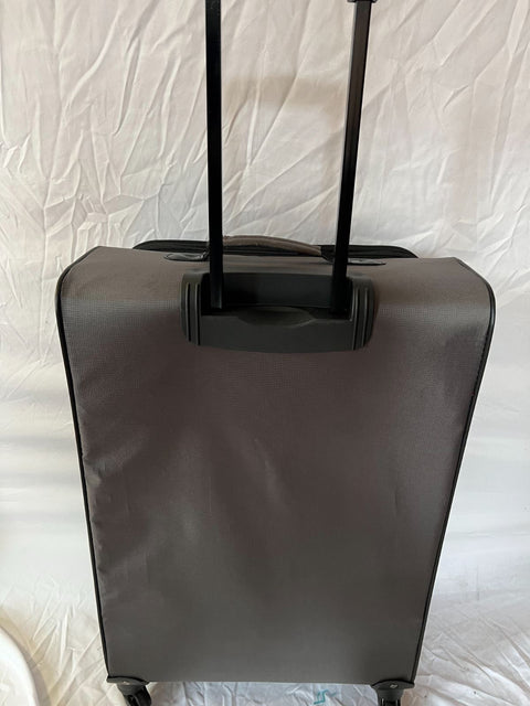 $340 Dockers Discover Soft-Side Luggage Gray Spinner Lightweight 25"