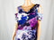 $134 New TAHARI ASL Women's Cold Shoulder Floral Berry Sheath Tunic Dress Size 1 - evorr.com