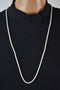 Nordstrom Joe Fresh Womens Single-Strand Silver Mesh Long Chain Necklace Jewelry - evorr.com