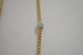 Nordstrom Joe Fresh Womens Gold-Silver Stone Link Chain Necklace Fashion Jewelry - evorr.com