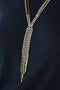 Nordstrom Joe Fresh Womens Gold Diamond Long Chain Link Necklace Fashion Jewelry - evorr.com