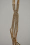 Nordstrom Joe Fresh Womens Gold Diamond Long Chain Link Necklace Fashion Jewelry - evorr.com