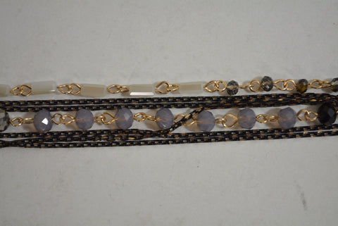 Nordstrom Joe Fresh Womens Chain Multi Beaded Embellish Necklace Fashion Jewelry - evorr.com