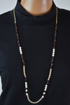 Nordstrom Joe Fresh Women's Gold Chain Rhinestone Beads Necklace Fashion Jewelry - evorr.com