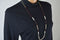 Nordstrom Joe Fresh Women's Gold Chain Rhinestone Beads Necklace Fashion Jewelry - evorr.com