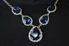 Nordstrom Joe Fresh Women's Silver Chain Embellished Blue Stone Necklace Jewelry - evorr.com