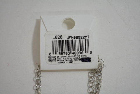 Nordstrom Joe Fresh Women's Silver Chain Embellished Blue Stone Necklace Jewelry - evorr.com