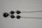 Nordstrom Joe Fresh Women's Silver Chain Embellished Blue Stone Necklace Jewelry - evorr.com