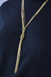 Nordstrom Joe Fresh Womens Gold Multi-String Chain Knot Necklace Fashion Jewelry - evorr.com