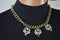 Nordstrom Joe Fresh Women's Brass Rhinestone Link Chain Necklace Fashion Jewelry - evorr.com