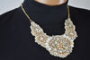 Nordstrom Joe Fresh Women's Pink Pearls Gems Gold Chain Necklace Fashion Jewelry - evorr.com