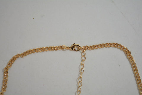 Nordstrom Joe Fresh Women's Pink Pearls Gems Gold Chain Necklace Fashion Jewelry - evorr.com