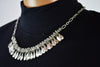Nordstrom Joe Fresh Women's Silver Embellish Link-Chain Necklace Fashion Jewelry - evorr.com