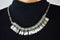Nordstrom Joe Fresh Women's Silver Embellish Link-Chain Necklace Fashion Jewelry - evorr.com