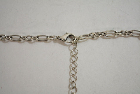 Nordstrom Joe Fresh Women's Silver Embellish Link-Chain Necklace Fashion Jewelry - evorr.com
