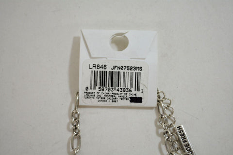 Nordstrom Joe Fresh Women's Silver Embellish Link-Chain Necklace Fashion Jewelry - evorr.com