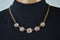 Nordstrom Joe Fresh Women's Pink Cut Stone Gold Chain Fashion Necklace Jewelry - evorr.com