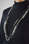 Nordstrom Joe Fresh Womens Beaded Silver Multi-Strand Long-Chain Fashion Jewelry - evorr.com