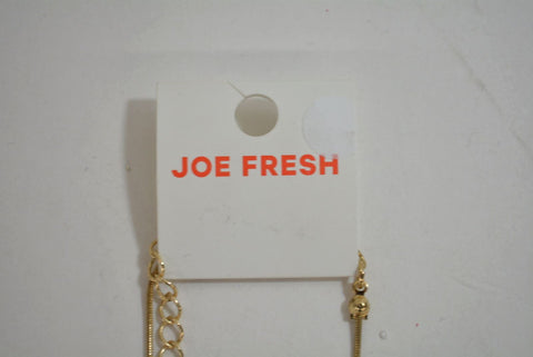 Nordstrom Joe Fresh Women's Gold Long Chain Blue Beads Fashion Necklace Jewelry - evorr.com