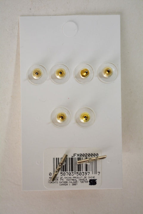 Nordstrom Joe Fresh Women's 3-Pairs Gold Stud Earrings 5-Finger Ring Set Jewelry - evorr.com