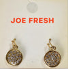 Nordstrom Joe Fresh Women's Round Gold Rhinestone Druzy Dangle Earrings Jewelry - evorr.com