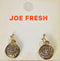Nordstrom Joe Fresh Women's Round Gold Rhinestone Druzy Dangle Earrings Jewelry - evorr.com