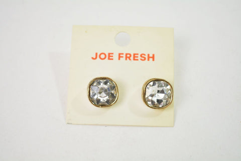 Nordstrom Joe Fresh Womens Gold Gemstone Big Square Stud Earring Fashion Jewelry - evorr.com