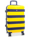 $240 TOMMY HILFIGER Rugby Yellow Stripe 20'' Carry On Spinner Suitcase Luggage