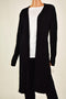 INC Concepts Women Open-Front Black Ribbed Knit Long Cardigan Shrug Top Plus 1X