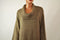 New Karen Scott Womens Cowl Neck 3/4 Sleeve Brown Knit Tunic Sweater Top Plus 1X