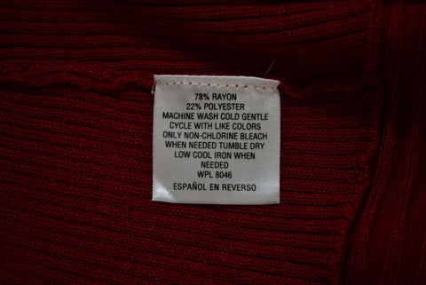 JM Collection Women Red Open Front Draped Ribded Knit Cardigan Shrug Top Plus 2X