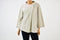 New JM Collection 3/4 Sleeve Wool Beige Wrap Front Snap Button Jacket Cardigan M