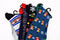 New Alfani Spectrum Men's Lot of 4 Pair Multi-Color Printed Dress Socks 10-13 L
