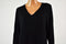 INC International Concepts Women's Black Rib Knit Tunic Sweater Top Plus 0X 16W