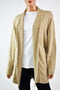 Karen Scott Women Shawl Collar Brown Open Front Marl Cardigan Shrug Top Plus 1X