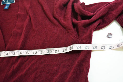 New Karen Scott Women Long Sleeve Red Open Front Knit Cardigan Shrug Top Plus 2X