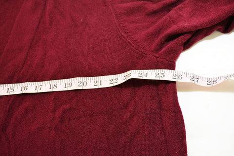 New Karen Scott Women Long-Sleeve Red Open Front Knit Cardigan Shrug Top Plus 3X