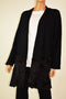 New Alfani Women's Black Open Front Faux-Fur Eyelash Cardigan Shrug Top Plus 3X