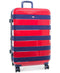 $240 New TOMMY HILFIGER Rugby Stripe 20'' Carry on Spinner Suitcase Luggage Red
