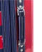 $240 New TOMMY HILFIGER Rugby Stripe 20'' Carry on Spinner Suitcase Luggage Red