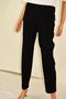 Alfani Women's Stretch Black Seamed Pull-On Skinny Leg Casual Pants Plus 0X 16W