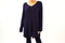 Style&co. Women Long Sleeve Purple V-Neck Waffle-Knit Tunic Sweater Top Plus 1X - evorr.com
