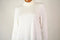 New JM Collection Women Turtle Neck Long Sleeve Stretch Ivory Tunic Blouse Top L